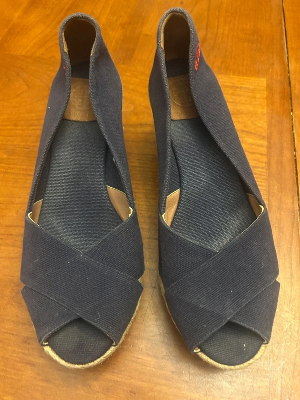 TORY BURCH Filipia Espadrille Wedges size 9